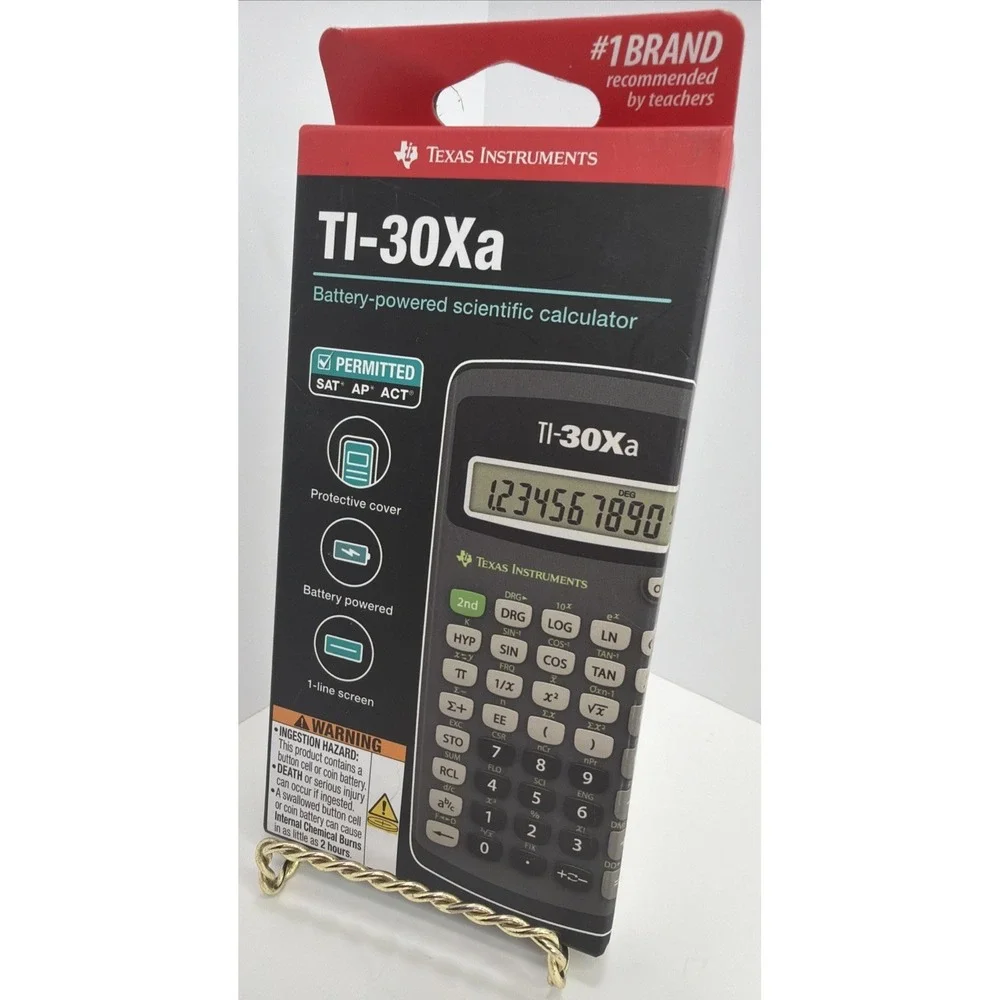 Texas Instruments TI-30Xa Scientific Calculator Battery Powered - SAT & ACT NEW
